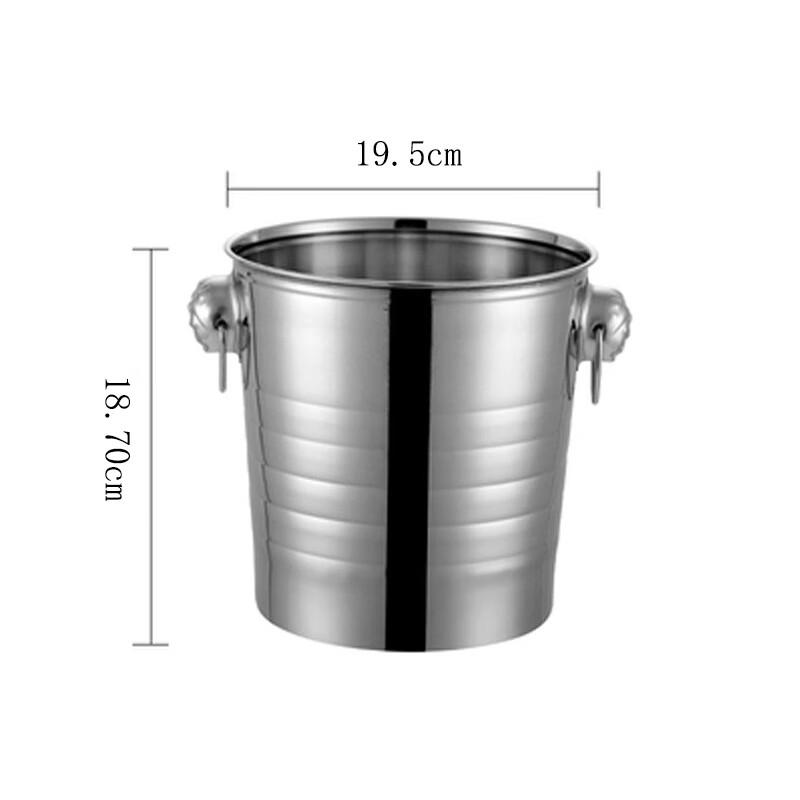 Stainless Steel Tiger Head Ice Bucket
