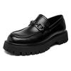 Comfortable Club Shoe Men Stylish Thick Bottom Footwear All-match Man Leather Loafers Lightweight Flats Business Work Shoes Male
