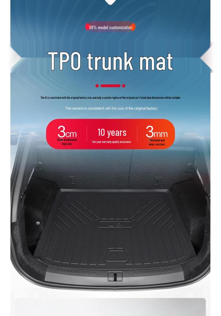 Jetour ShanHai L6 Trunk Mat - TPE Waterproof Interior Accessories