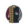 Loose Fit Plaid Long Sleeve Shirt Men shirts Yellow LMT002684101182A01447