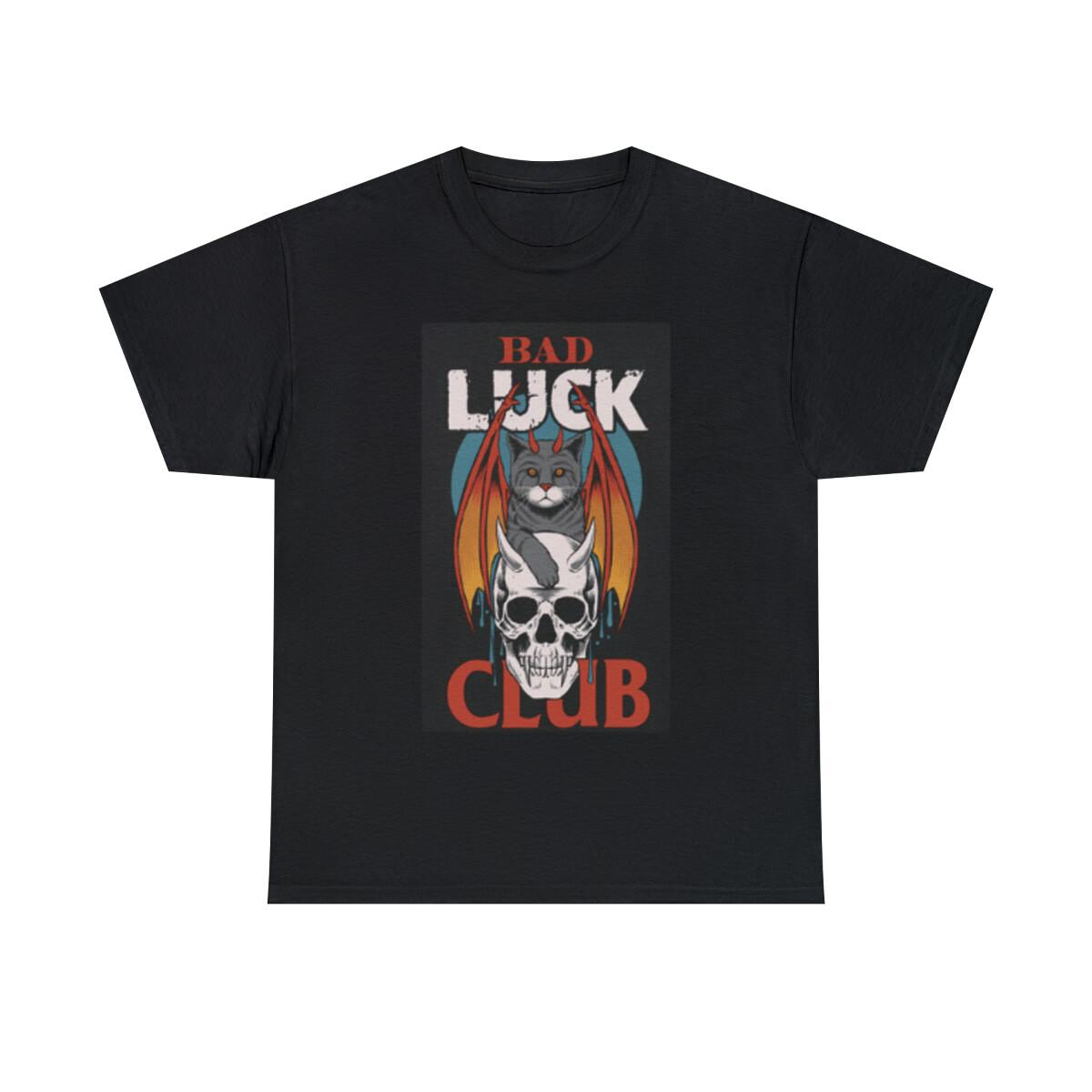 Bad Luck Club Cat Skull Tshirt S разноцветный