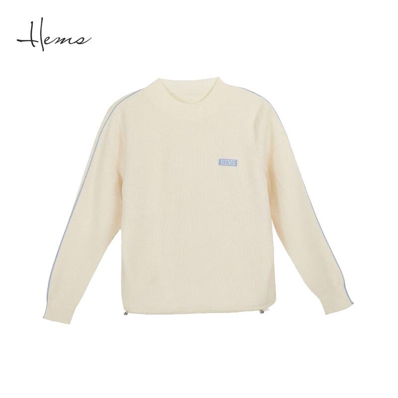 

Женский вязаный свитер из 100% шерсти с полувысоким воротником L