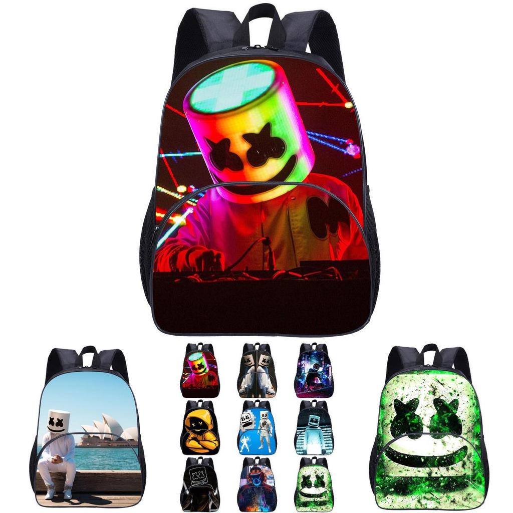 Trendy Dj Marshmello Kids Backpack With High Capacity And Breathable Design