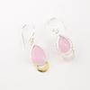 Rose Chalcedony Gemstone 925 Solid Silver Handmade Jewelry Dangle Earrings 1.5" EE-162-14
