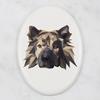 Eurasier, Eurasian -Płytka Ze Zdjęciem I Napisem Geometryczna Marki Art-Dog
