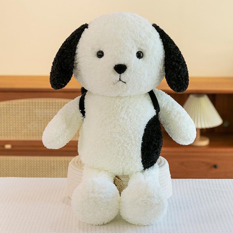 New Backpack Fruit Dog Plush Toy Doll Wholesale Cross-border Cartoon Cute Scarf Poodle Doll Throw Pillow
