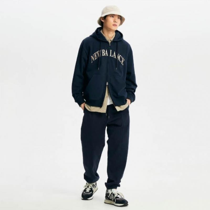 New Balance Hooded Zip Up Rqk Nbmde11113 59 Uni Heritage Hoodie Zip Up  S