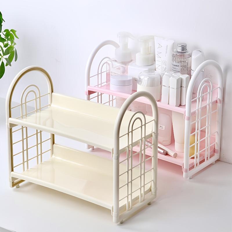 1pcs High aesthetic desktop storage rack with ins style, multi-layer dormitory storage, book rack, computer office storage rack
