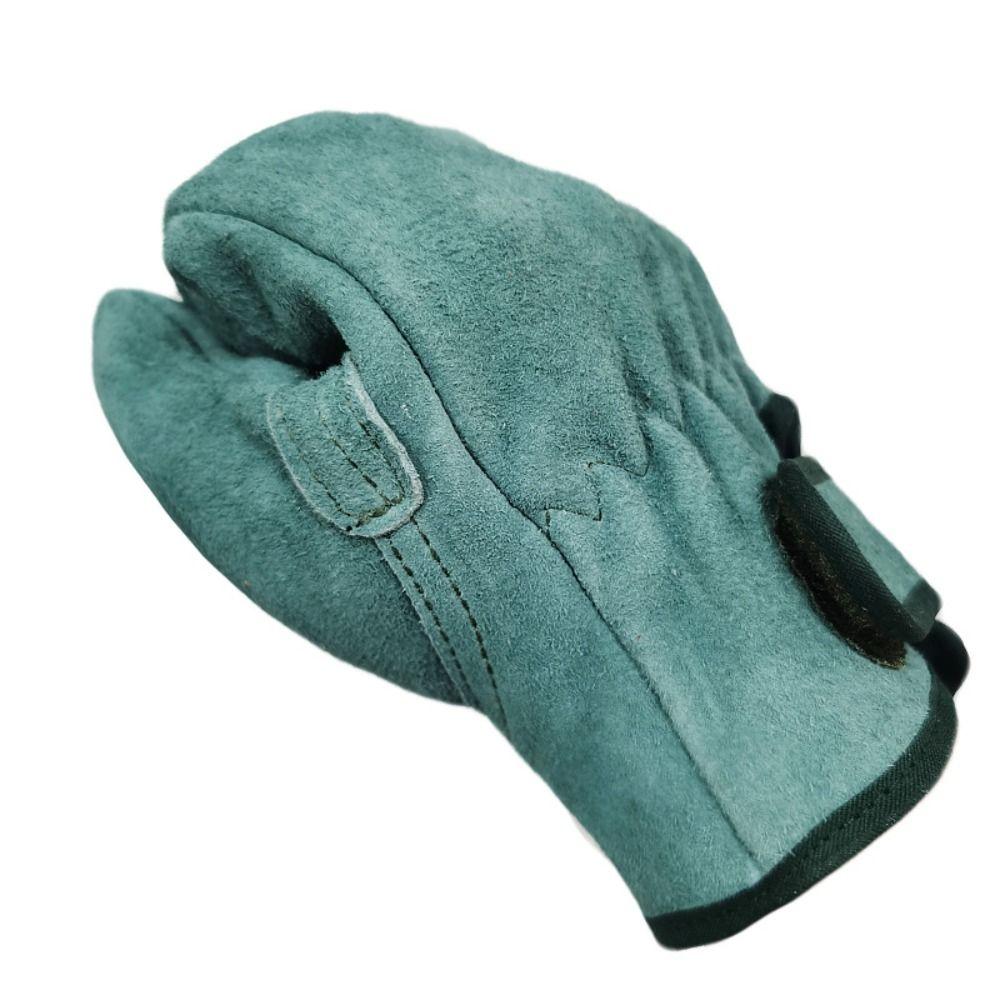 1Pair Stab-proof Leather Working Gloves Labor Protection Safety Protection Gloves  Construction
