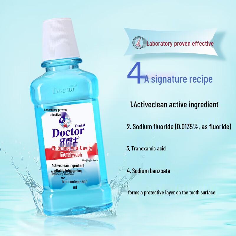 Dr. Tooth Whitening & Anti-Cavity Mint Mouthwash