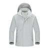 Men Women 3-in-1 Waterproof Windproof Hiking Jacket With Removable Fleece Liner Camping Outdoor Travel