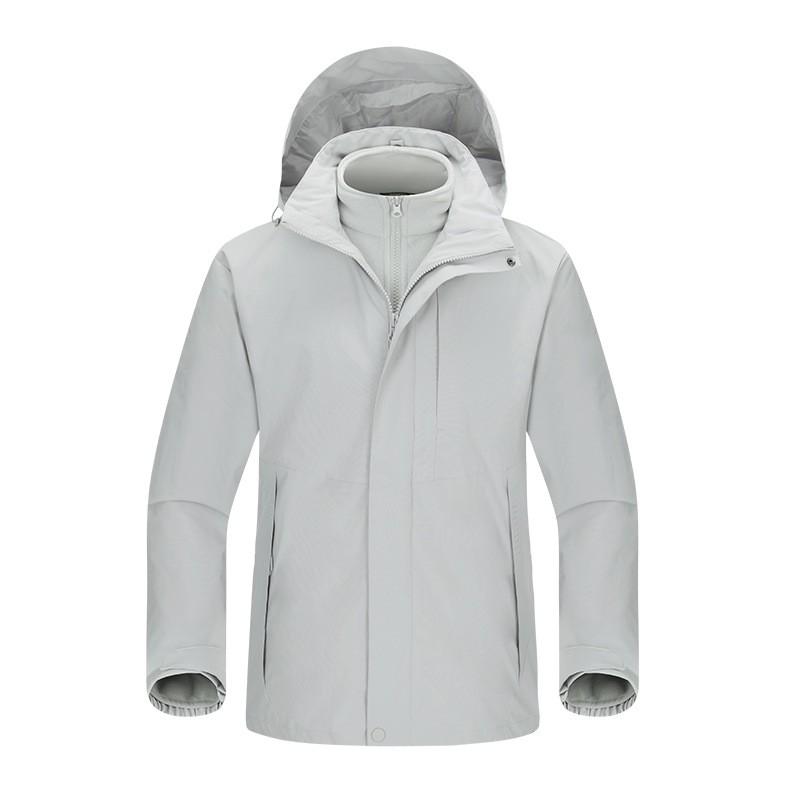 Men Women 3-in-1 Waterproof Windproof Hiking Jacket With Removable Fleece Liner Camping Outdoor Travel