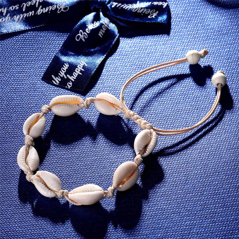 1 tobillera bohemia para mujer, pulsera de verano para playa, descalza, para tobillo, correa para el tobillo, joyería para el pie, accesorios de cuentas.