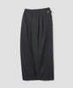 AGOD Strap Banding Wide Slacks [Charcoal Stripe]