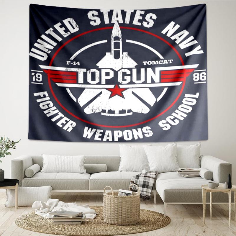 Top Gun Wall Hanging Tapestry Wall Cloth Tapestries Decor Wall Bedroom Decoration