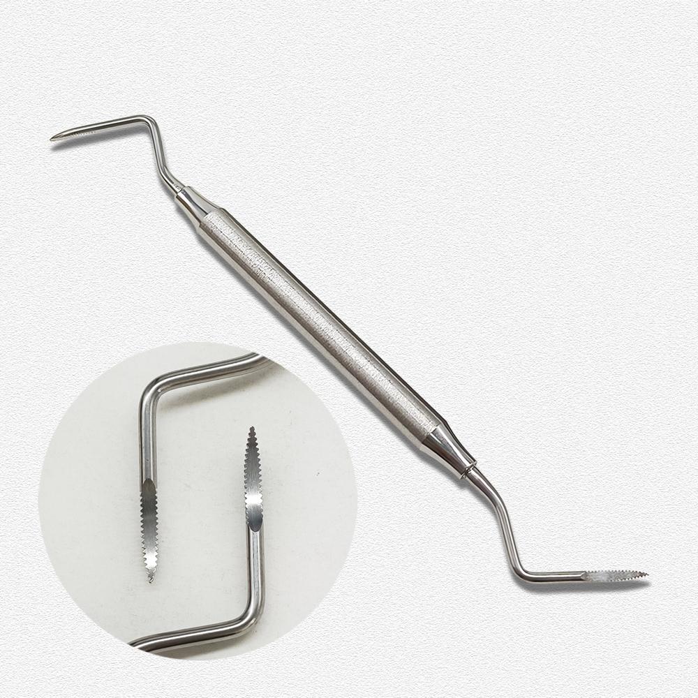 1 Pc or 2 Pcs or 3 Pcs Dental Root Tip Pick Tool Tooth Elevator with Saw Tooth Tip Dental Minimally Invasive Extraction Surgical Instrument Efficient