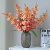 1PC Simulation Orchids Flowers Real Touch Home Decoration Wedding Photography Props Fake Larkspur Flowers Decoration Vase Decor