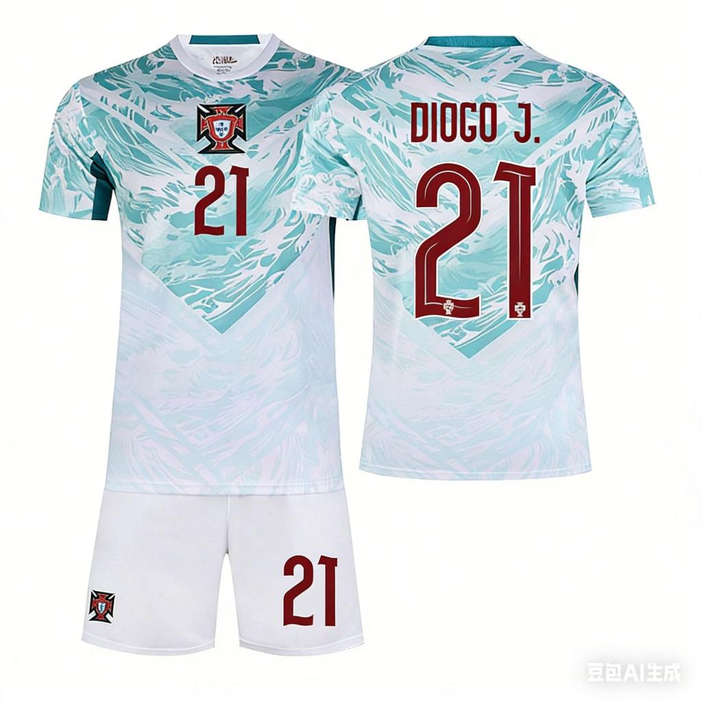 World Cup Portugal Away Football Jersey No. 7 Short-Sleeved Jersey, Team Jersey