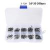 1 Set Of Fishing Hook High-carbon Steel Fish Hook Set 3#-12# Non-ring Non-hole Fish Barbed Hook