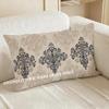 Floral & Damask Patterned Pillowcase Suitable For Sofa Bedroom Car Pillow Cover Cushion Rectangular Back Cushion