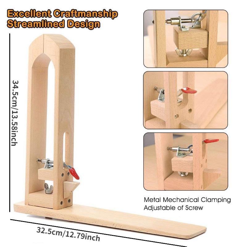 1PC Wood Leathercraft Hand Stitching Leather Craft Lacing Sewing Clamp for Leathercraft Sewing