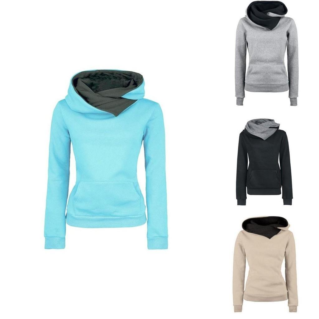 Stylish Women's Hooded Pullover Coat Tops Perfect For Autumn And Winter Seasons