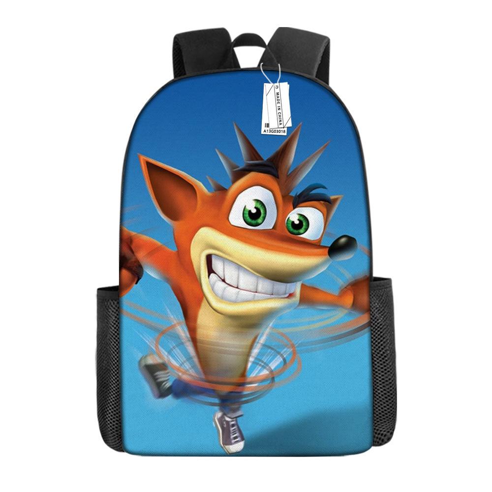 Bizarre Wolf Brothers Backpack Primary And Secondary School School Bag Large Capacity Burden Reduction Backpack 17inch x backpack