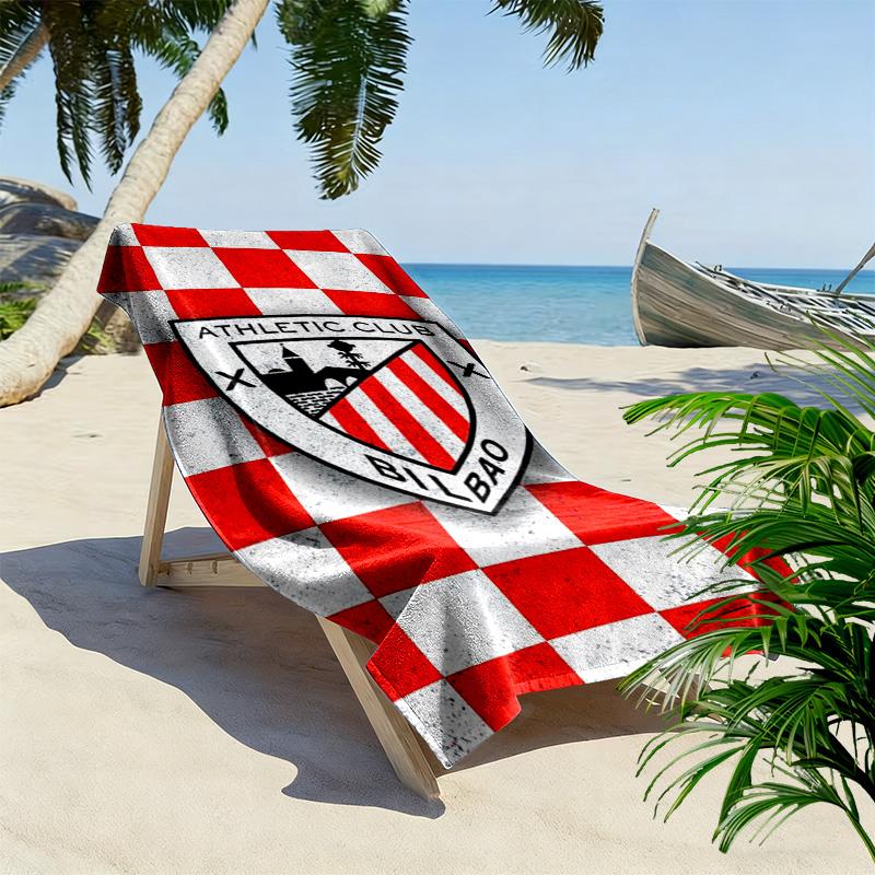 Athletic Club de Bilbao Print Beach Towel, Large Soft Quick Dry Towel for Beach Camping Swimming