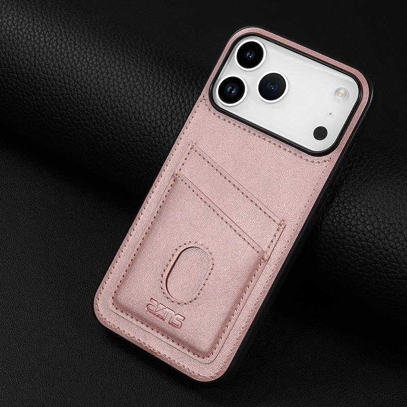 Luxury Phone Case Card Holder PU Leather Magnetic Pocket Cover For iPhone 17 16e Pro 15 14 13 12 11 Max 16Plus Soft Back Cover
