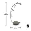 Umbra ORCHID Jewelry Tree, Gunmetal, Jewelry Storage, Stand, and Trinket Box