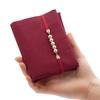 Stylish Fukusa (Japanese-style handkerchief), perfect for weddings, celebrations, and other special occasions. Foldable, with a pearl design. Made in