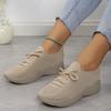 Fashion Womens Lace Up Breathable Tennise Sneakers Summer Solid Thick Bottom Non-Slip Sport Shoes 2025 Hot Seller Running Shoes Woman