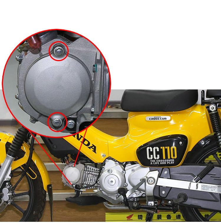 Motorcycle Crankcase Cover Engine Cover CrossCub110 CrossCub110 CC110 2023-2025 (Titanium