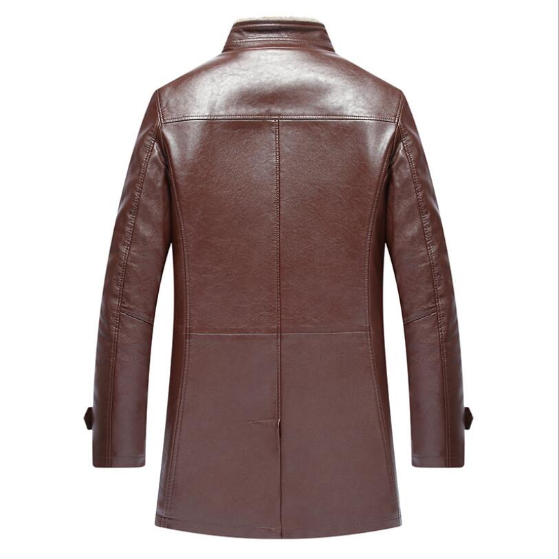 Mens Clothing Sheep Artificial Leather Coat Winter Parka Fur Long Plush Thick Oversize Sheepskin Jackets for Man