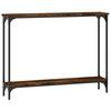 Console Table Smoked Oak 100x22.5x75 cm Engineered Wood