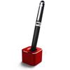 Aluminum Alloy Pen Holder With Non-Slip Pad Student Creative Desktop Ornament Pen Hole Pencil Slot Pencil Storage Stand Office