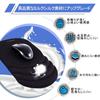 TAODICO Ergonomic Mouse Pad with Wrist Milk Silk Durable Silicone Polyurethane Massage Pain Relief Mouse Pad for Wireless Mouse and x Black Rest,
