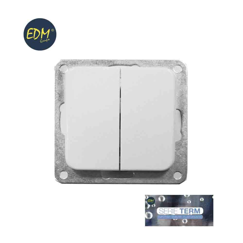 Double Flush-mounted Switch Series Term Edm (blister Bag)