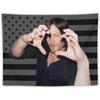 Norman Reedus Wall Tapestry of The Walking Dead Polyester Retro American Flag Decoration In Bedroom and Living Room