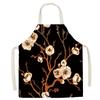 Pastoral Style Floral Series Kitchen Sleeveless Apron Color Floral Linen Apron Parent-Child Children'S Apron