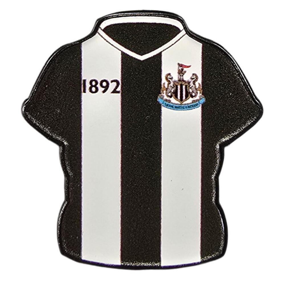 Newcastle United FC Heimtrikot Schlüsselanhänger und Anstecknadel Set