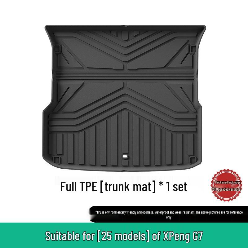 All-TPE Trunk and Seat Back Mat Kit for XPeng G7 (25 Models)
