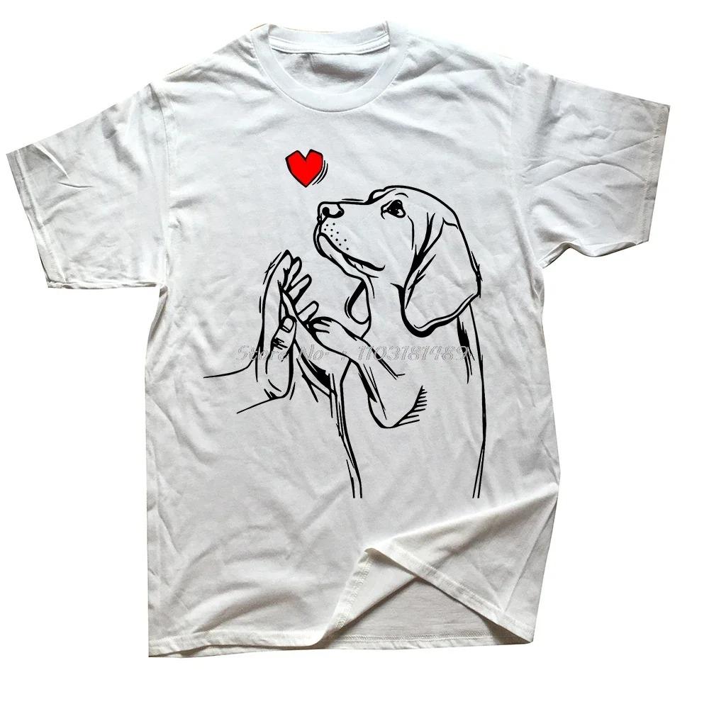 Vtipný Beagle Pes Láska Roztomilý Psí Máma Den Otců Štěně Tričko Pánské Tričko Krátký Rukáv Plavání Tričko Unisex Topy Trička
