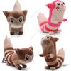 Anime Shiny Furret Plush Toys with Bendable Cute Furret Soft Stuffed Animal Peluche Dolls Cartoon Gift for Fans