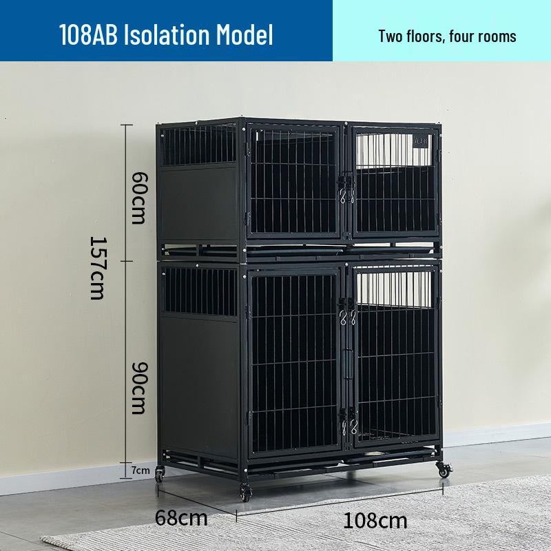 Multi-Tier Galvanized Pet Cage for Boarding, Breeding & Hospitalization