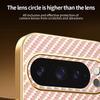 For Google Pixel 9 Pro Phone Case Carbon Fiber Textured Electroplated TPU Back Cover