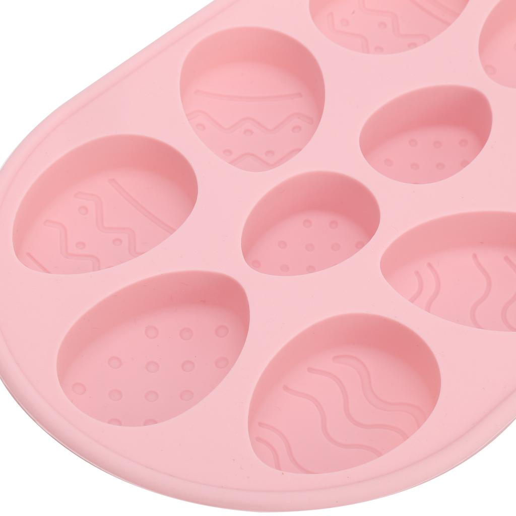 Multi Functional Easter Egg Shaped Cake Mold Silicone Chocolate Baking Mold Accessory(Blue Grey )