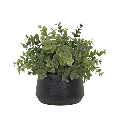 365 BLOOMING DECOR Artificial Eucalyptus Potted Plant 26cm Direct from Japan