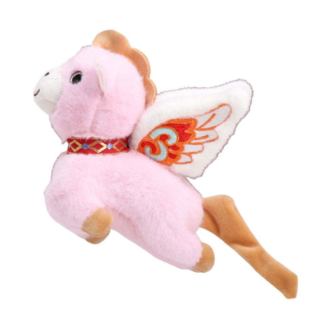 

Mascot Dolls Plush Flying Horse Keychain Cartoon Steed Doll Plush Horse Doll Pendant Birthday Gift 15cm with Long Rope розовый