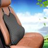 Car Memory Foam Seat Protector Cushion with Belt Auto Cotton Mesh Lumbar Support Pillow for Driving Soft Back Pain Office